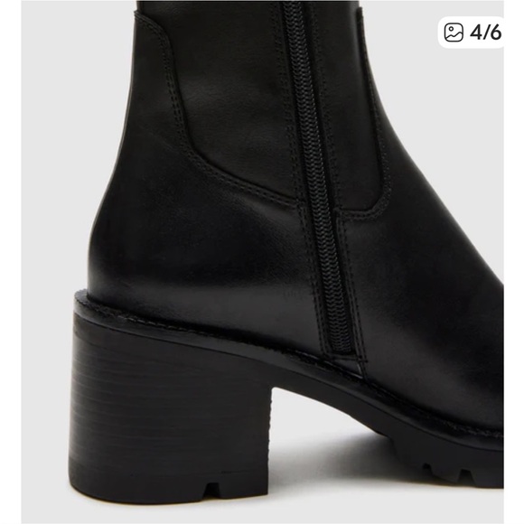 Steve Madden NALA Black Heeled Boots - Picture 3 of 6